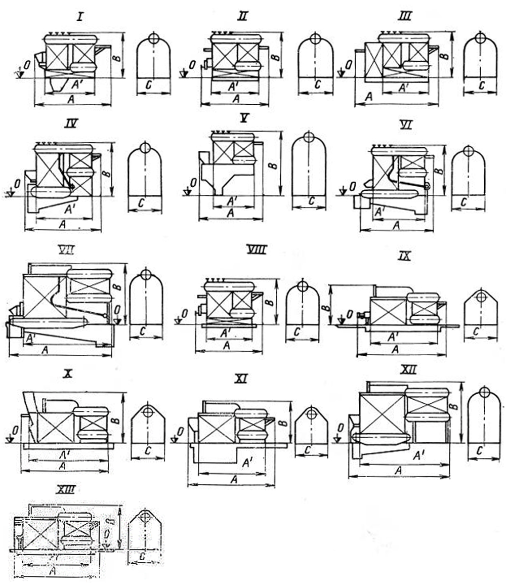 Схема компоновок котлов ДКВР с различными топочными устройствами Компоновка котлов ДКВР с различными топочными устройствами