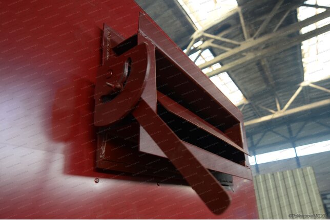 Шибер газохода к угольному котлу 0.75 МВт