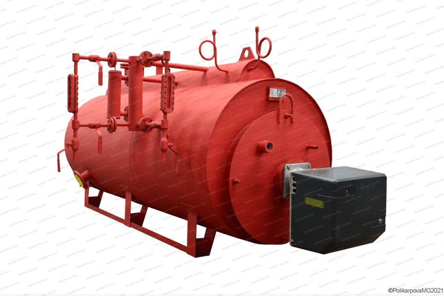 Газовый генератор пара 300 кг в час с температурой 130 С